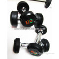 High quality black Rubber Dumbbell with ok sporting logo